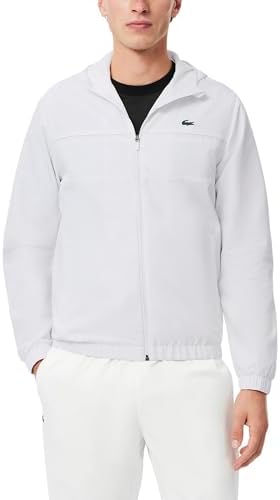 Lacoste Men's Water-Repellent Sport Track Jacket, Aphylla, X-Small